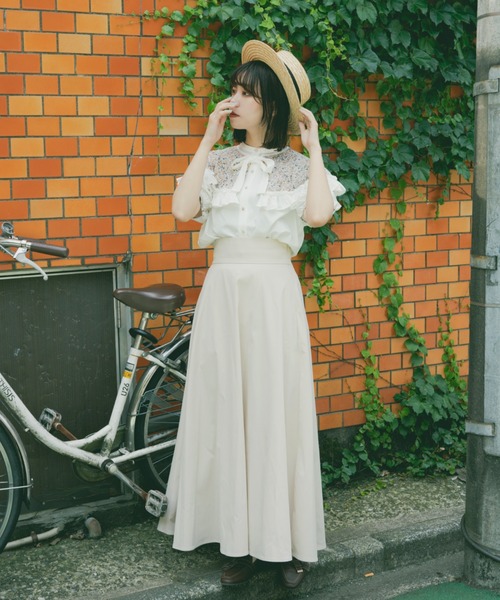 kutir（クティール）の「【クティールとレトロ】フリルつけ襟2wayブラウス（シャツ/ブラウス・レディース・ホワイト系その他/ベージュ/ネイビー/オフホワイト・FREE）」の15枚目の写真