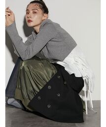 UN3D. | ファブリックミックススカート(スカート)