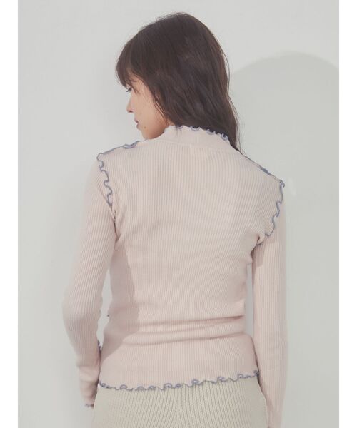 merry jenny（メリージェニー）の「メロウリブニット（ニット/セーター・レディース・ライトグレー/ピンク/イエロー・FREE）」の12枚目の写真