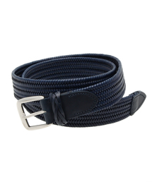 SHIPS | Dino Mattia: レザー エラスティック メッシュベルト(ベルト)