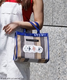 ACCOMMODE（アコモデ）の「【365Curious 】おさるのジョージ　カラフルスクエアバッグ（トートバッグ）」