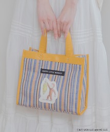 ACCOMMODE（アコモデ）の「【365Curious 】おさるのジョージ　カラフルスクエアバッグ（トートバッグ）」