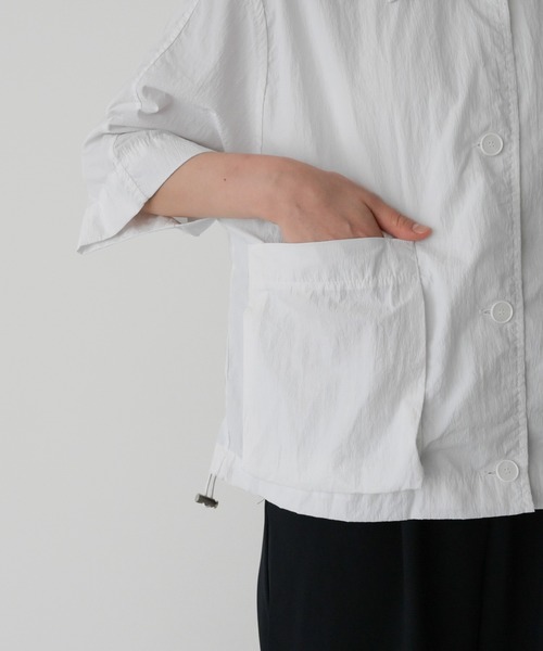 ブラウス シャツ El mar　コットンナイロン半袖シャツ レディース CANAL JEAN｜El mar コットンナイロン半袖シャツ | Rakuten