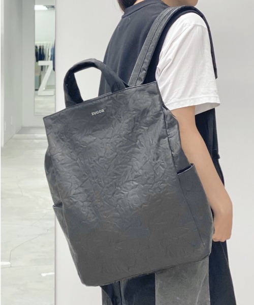 ZUCCa / EMBOSSバッグ / リュック(F black(26)): ZUCCa| A-net