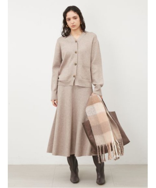 Mila Owen（ミラオーウェン）の「ツイストフリンジストール（ストール/ショール・レディース・チェック/ホワイト/レッド/グリーン・FREE）」の11枚目の写真