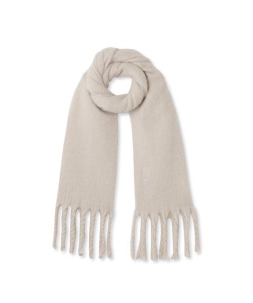 Mila Owen（ミラオーウェン）の「ツイストフリンジストール（ストール/ショール・レディース・チェック/ホワイト/レッド/グリーン・FREE）」の13枚目の写真