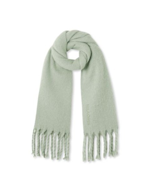 Mila Owen（ミラオーウェン）の「ツイストフリンジストール（ストール/ショール・レディース・チェック/ホワイト/レッド/グリーン・FREE）」の14枚目の写真