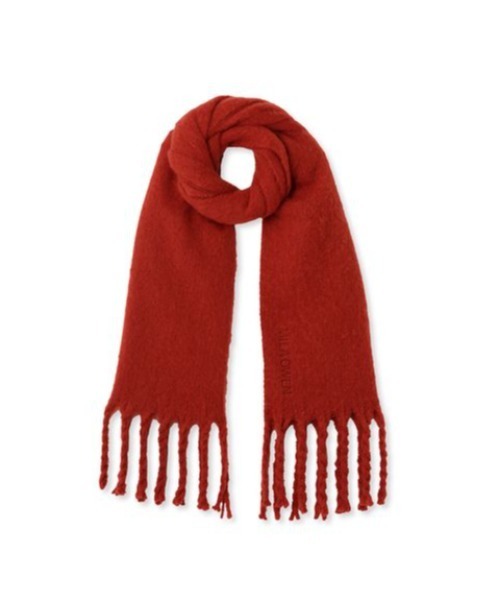 Mila Owen（ミラオーウェン）の「ツイストフリンジストール（ストール/ショール・レディース・チェック/ホワイト/レッド/グリーン・FREE）」の15枚目の写真