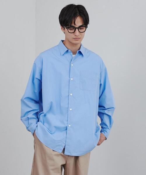 coen（コーエン）の「ビッグシルエットブロードシャツ（シャツ/ブラウス・メンズ・ホワイト/ネイビー/イエロー/ライトブルー・M/L/XL）」の9枚目の写真
