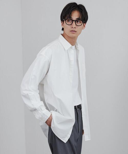 coen（コーエン）の「ビッグシルエットブロードシャツ（シャツ/ブラウス・メンズ・ホワイト/ネイビー/イエロー/ライトブルー・M/L/XL）」の11枚目の写真