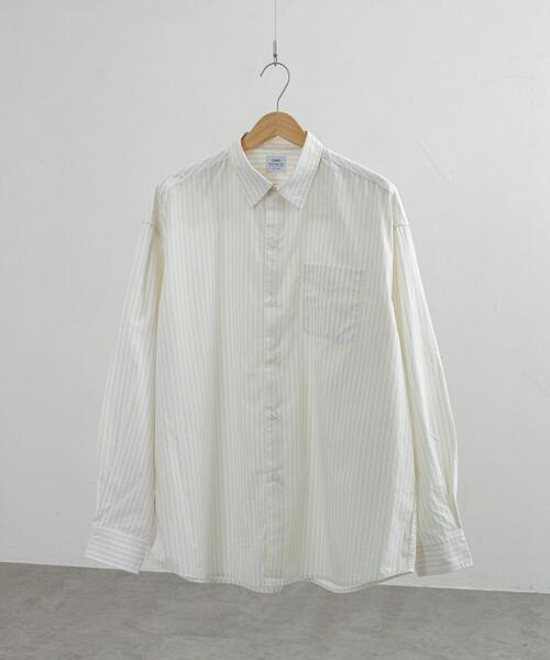 coen（コーエン）の「ビッグシルエットブロードシャツ（シャツ/ブラウス・メンズ・ホワイト/ネイビー/イエロー/ライトブルー・M/L/XL）」の18枚目の写真
