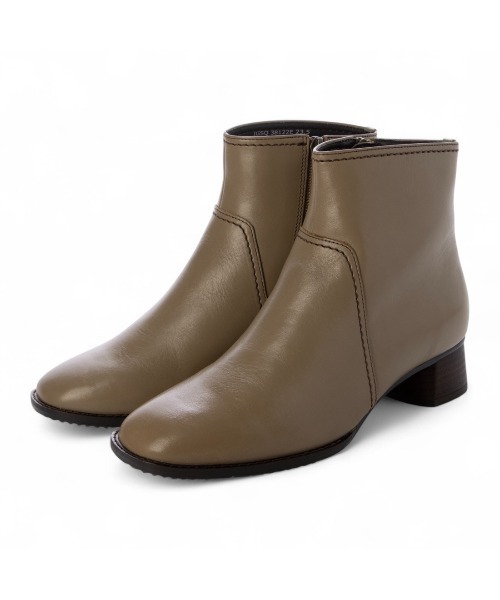 ing（イング）の「【WEB限定】【サスティナブルシリーズ】スクエアトゥショートブーツ（ブーツ・レディース・ブラウン/ブラック/デザートカモ/ナチュラル・24.5cm/24cm/22.5cm/23cm/23.5cm）」の3枚目の写真