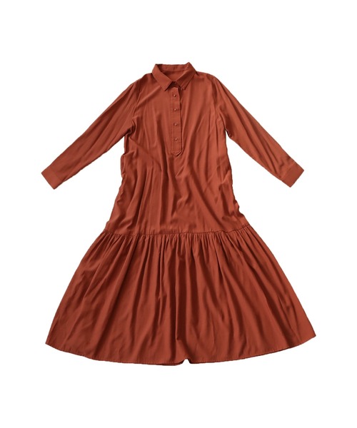 antiqua（アンティカ）の「シャツワンピース（シャツワンピース・レディース・ダークグリーン/ブラック/オレンジ・FREE）」の22枚目の写真