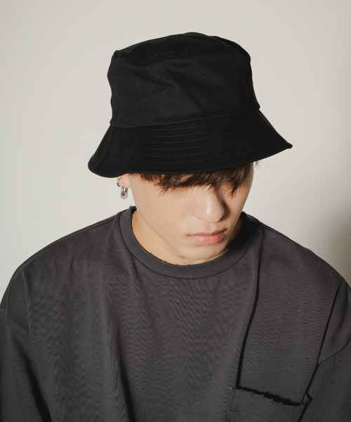INTER FACTORY（インターファクトリー）の「古謝那伊留 - バケットハット made in INTER FACTORY（ハット・メンズ・ブラック・FREE）」の2枚目の写真