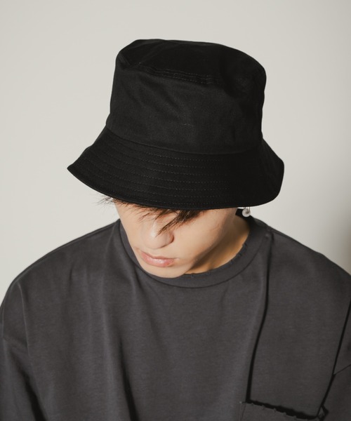 INTER FACTORY（インターファクトリー）の「古謝那伊留 - バケットハット made in INTER FACTORY（ハット・メンズ・ブラック・FREE）」の3枚目の写真