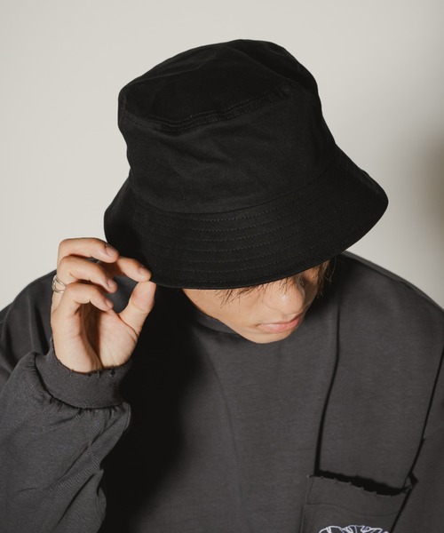 INTER FACTORY（インターファクトリー）の「古謝那伊留 - バケットハット made in INTER FACTORY（ハット・メンズ・ブラック・FREE）」の4枚目の写真