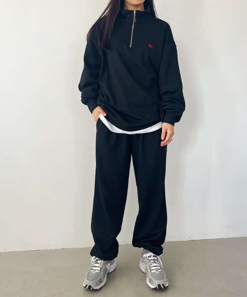 ポロラルフローレン ワンポイント刺繍　ハーフジップ ニット　スウェット U.S. POLO ASSN./別注ワンポイント刺繍ハーフジップニット【限定