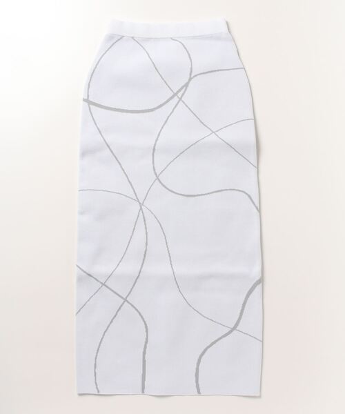 Per sist ence(パーシエンス)の「Per sist ence/パーシエンス 総柄ジャガードスカート(スカート・レディース・グレー/ブラック/ブラック系2/チャコールグレー/ホワイト系/ブラック系1/グレー系1/ベージュ/チャコールグレー×ブラック/ホワイト系2/ホワイト系3/ブラック系3/グレー系2/ベージュ系2/グレー系3/ブラック系4・FREE)」の2枚目の写真