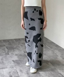 Per sist ence/パーシエンス　総柄ジャガードスカート