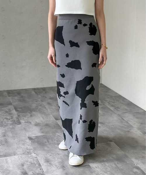 Per sist ence(パーシエンス)の「Per sist ence/パーシエンス 総柄ジャガードスカート(スカート・レディース・グレー/ブラック/ブラック系2/チャコールグレー/ホワイト系/ブラック系1/グレー系1/ベージュ/チャコールグレー×ブラック/ホワイト系2/ホワイト系3/ブラック系3/グレー系2/ベージュ系2/グレー系3/ブラック系4・FREE)」の13枚目の写真