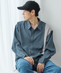 PEツイルヒヨク切替長袖シャツ / 966764