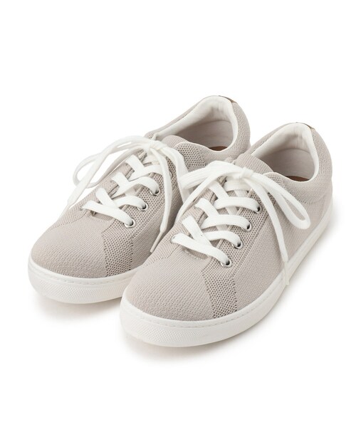 SHOO・LA・RUE（シューラルー）の「◆ハトメニットスニーカー（スニーカー・レディース・ライトグレー/ブラック・35/45）」の3枚目の写真