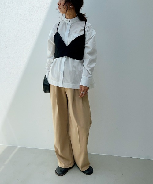 y/m(イム)の「切り替えデザインポケットシャツ(シャツ/ブラウス・レディース・ホワイト・FREE)」の14枚目の写真