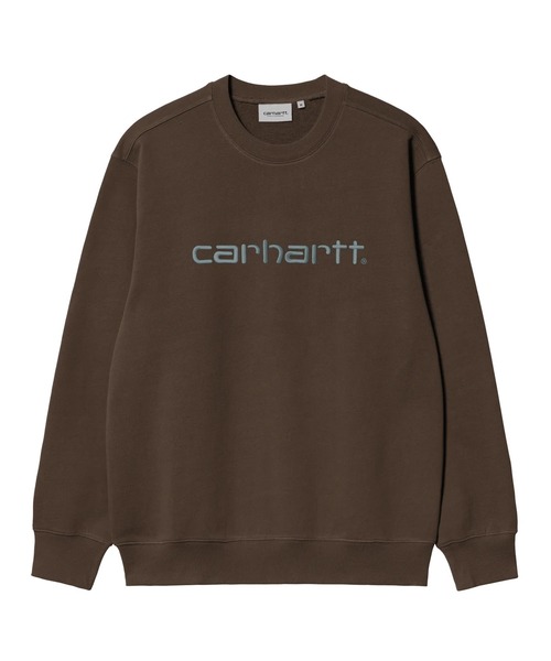 Carhartt WIP(カーハートダブリューアイピー)の「Carhartt WIP/カーハートダブリューアイピー CARHARTT SWEATSHIRT トレーナー ルーズシルエット アースカラー I030546(スウェット・メンズ・ヘザーグレー/パープル/ダークブルー/カーキオリーブ/ブラック/ダークブラウン/ダークネイビー・L/S/M/XL)」の1枚目の写真