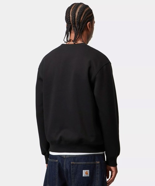 Carhartt WIP(カーハートダブリューアイピー)の「Carhartt WIP/カーハートダブリューアイピー CARHARTT SWEATSHIRT トレーナー ルーズシルエット アースカラー I030546(スウェット・メンズ・ヘザーグレー/パープル/ダークブルー/カーキオリーブ/ブラック/ダークブラウン/ダークネイビー・L/S/M/XL)」の21枚目の写真