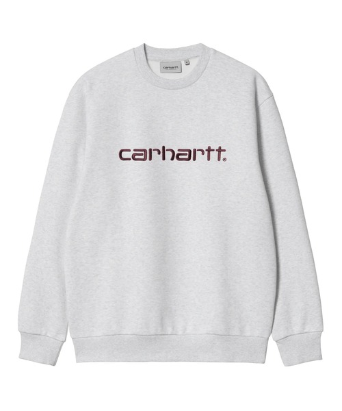 Carhartt WIP(カーハートダブリューアイピー)の「Carhartt WIP/カーハートダブリューアイピー CARHARTT SWEATSHIRT トレーナー ルーズシルエット アースカラー I030546(スウェット・メンズ・ヘザーグレー/パープル/ダークブルー/カーキオリーブ/ブラック/ダークブラウン/ダークネイビー・L/S/M/XL)」の15枚目の写真
