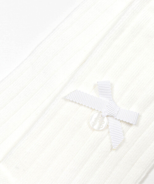 Tartine et Chocolat(タルティーヌエショコラ)の「【日本製】【お揃い】リボンチャームタイツ(80~140cm)(タイツ/ストッキング・キッズ・ネイビー/オフホワイト・L/S/XS/M)」の11枚目の写真