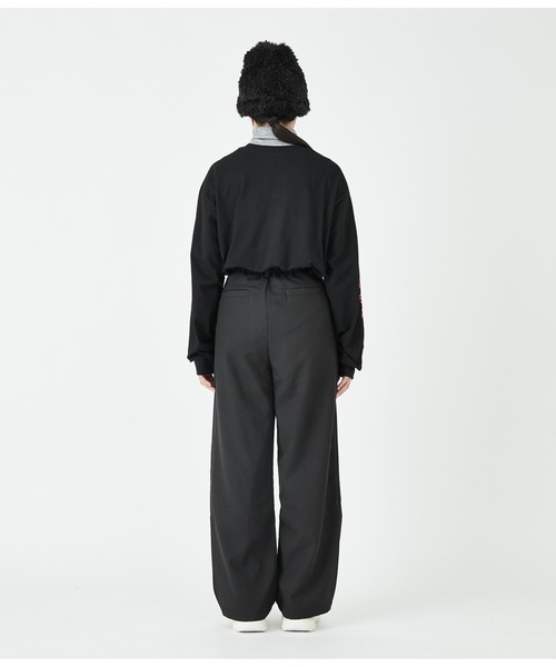 ANLIBERTY ANAP（アンリバティアナップ）の「シンプルスラックス【セットアップ対応】（スラックス・レディース・グレー/ブラック・M/S）」の6枚目の写真