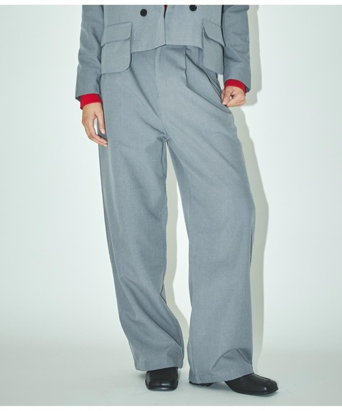 ANLIBERTY ANAP（アンリバティアナップ）の「シンプルスラックス【セットアップ対応】（スラックス・レディース・グレー/ブラック・M/S）」の15枚目の写真