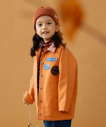 B:MING by BEAMS | Hine SNOWBRIDGE × B:MING by BEAMS / 別注 ワッペン コーチジャケット（100～130cm）(その他アウター)