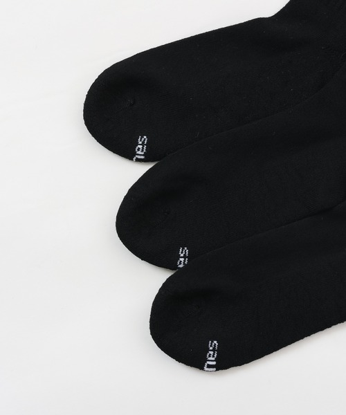 HANES（ヘインズ）の「【Hanes/ヘインズ】メンズ 【3足組】フルレングスリブソックス【ノンパイル】（ソックス/靴下・メンズ・ホワイト/ブラック・MEDIUM）」の7枚目の写真