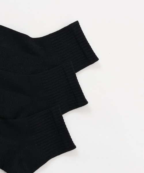 HANES（ヘインズ）の「【Hanes/ヘインズ】メンズ 【3足組】フルレングスリブソックス【ノンパイル】（ソックス/靴下・メンズ・ホワイト/ブラック・MEDIUM）」の8枚目の写真