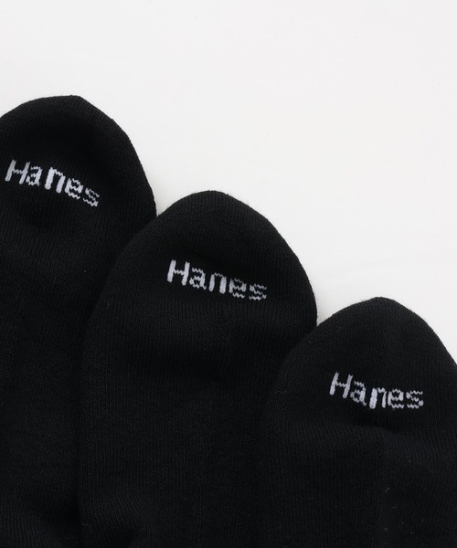 HANES（ヘインズ）の「【Hanes/ヘインズ】メンズ 【3足組】フルレングスリブソックス【ノンパイル】（ソックス/靴下・メンズ・ホワイト/ブラック・MEDIUM）」の9枚目の写真