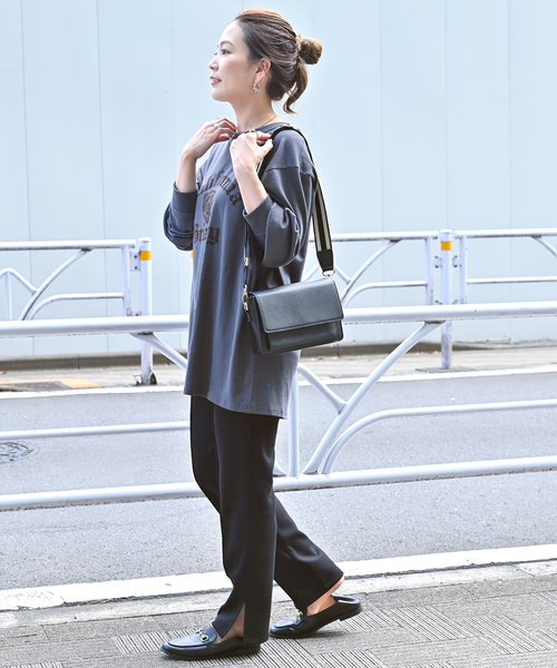 B.C STOCK（ベーセーストック）の「スリムストレートストレッチパンツ（スラックス・レディース・カーキ/ブラック・SMALL/MEDIUM）」の4枚目の写真