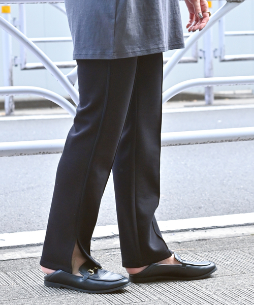 B.C STOCK（ベーセーストック）の「スリムストレートストレッチパンツ（スラックス・レディース・カーキ/ブラック・SMALL/MEDIUM）」の10枚目の写真