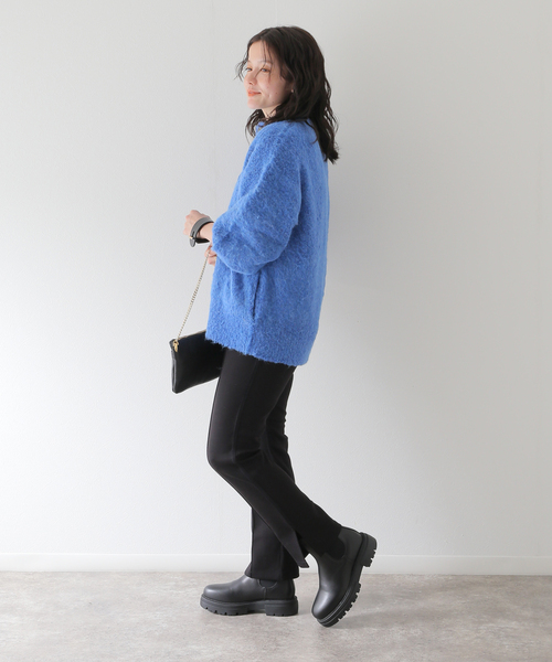 B.C STOCK（ベーセーストック）の「スリムストレートストレッチパンツ（スラックス・レディース・カーキ/ブラック・SMALL/MEDIUM）」の14枚目の写真