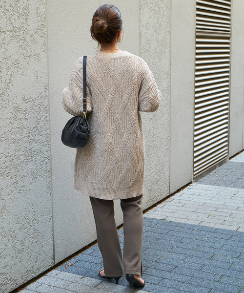 B.C STOCK（ベーセーストック）の「スリムストレートストレッチパンツ（スラックス・レディース・カーキ/ブラック・SMALL/MEDIUM）」の18枚目の写真