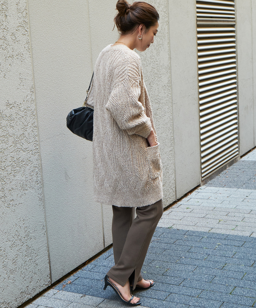 B.C STOCK（ベーセーストック）の「スリムストレートストレッチパンツ（スラックス・レディース・カーキ/ブラック・SMALL/MEDIUM）」の19枚目の写真