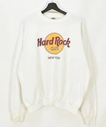 【ヴィンテージ古着】90's Hard Rock CAFE / ハードロックカフェ ロゴプリント スウェット