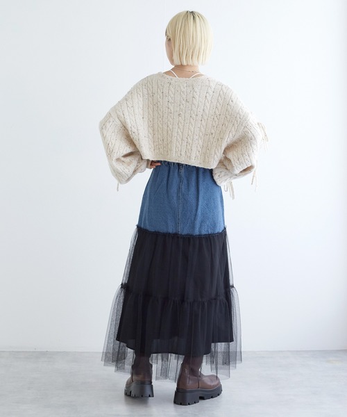 w closet（ダブルクローゼット）の「デニム×チュールティアード