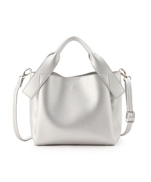 index（インデックス）の「◆3層ミドルサイズショルダーバッグ（ショルダーバッグ・レディース・ベージュ/ブラック/シルバー・00）」の3枚目の写真