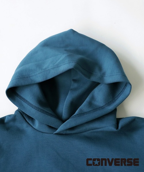 antiqua（アンティカ）の「CONVERSE ロゴフーディー（パーカー・キッズ・ブルー系その他/アイボリー/杢グレー/ブラック・160/130/150/140）」の21枚目の写真