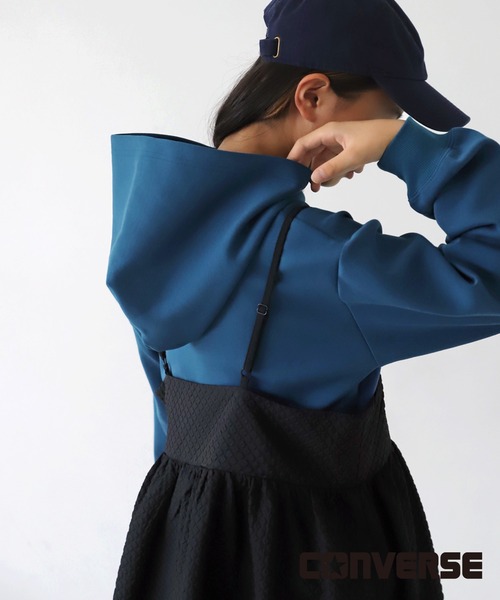 antiqua（アンティカ）の「CONVERSE ロゴフーディー（パーカー・キッズ・ブルー系その他/アイボリー/杢グレー/ブラック・160/130/150/140）」の11枚目の写真