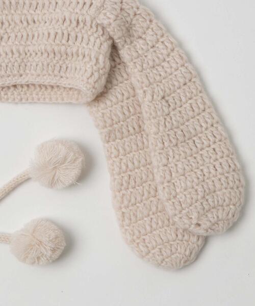 WEGO（ウィゴー）の「WEGO/ウサミミバラクラバ（ニットキャップ/ビーニー・レディース・オフホワイト/ブラック・FREE）」の14枚目の写真