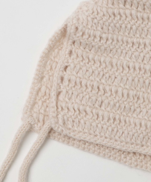 WEGO（ウィゴー）の「WEGO/ウサミミバラクラバ（ニットキャップ/ビーニー・レディース・オフホワイト/ブラック・FREE）」の8枚目の写真