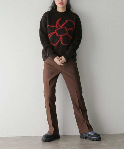 Paloma Wool（パロマウール）の「【PALOMA WOOL/パロマ ウール】FLOREKE：ニット（ニット/セーター・レディース・ブラウン・SMALL）」の2枚目の写真